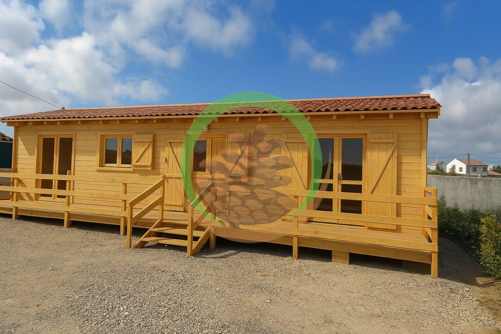 Casa de Madeira T1 — 46,88 m² em pinho nórdico certificado FSC