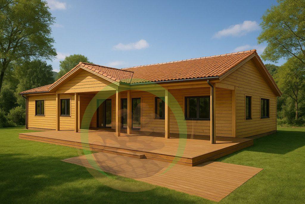 Casa de Madeira T6 — 145,39 m² em pinho nórdico certificado FSC