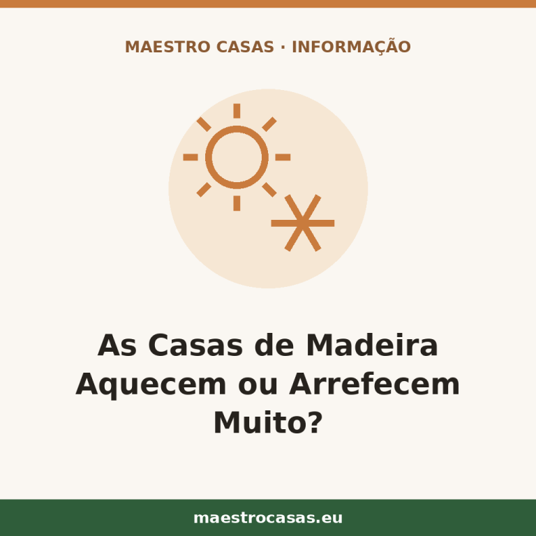 Ilustração do artigo: As Casas de Madeira Aquecem ou Arrefecem Muito? — blog Maestro Casas, casas de madeira
