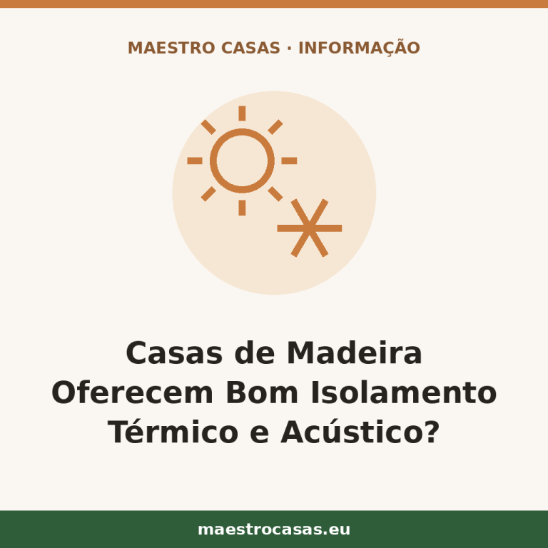 Ilustração do artigo: Casas de Madeira Oferecem Bom Isolamento Térmico e Acústico? — blog Maestro Casas, casas de madeira