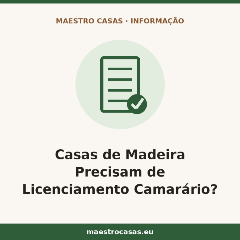 Ilustração do artigo: Casas de Madeira Precisam de Licenciamento Camarário? — blog Maestro Casas, casas de madeira