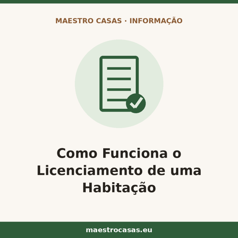 Ilustração do artigo: Como Funciona o Licenciamento de uma Habitação — blog Maestro Casas, casas de madeira
