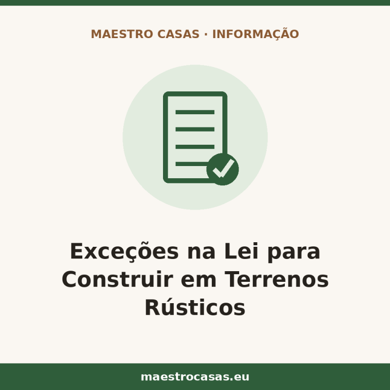 Ilustração do artigo: Exceções na Lei que Permitem Construir em Terrenos Rústicos em Portugal: O Que Diz a Nova Lei dos Solos? — blog Maestro Casas, casas de madeira
