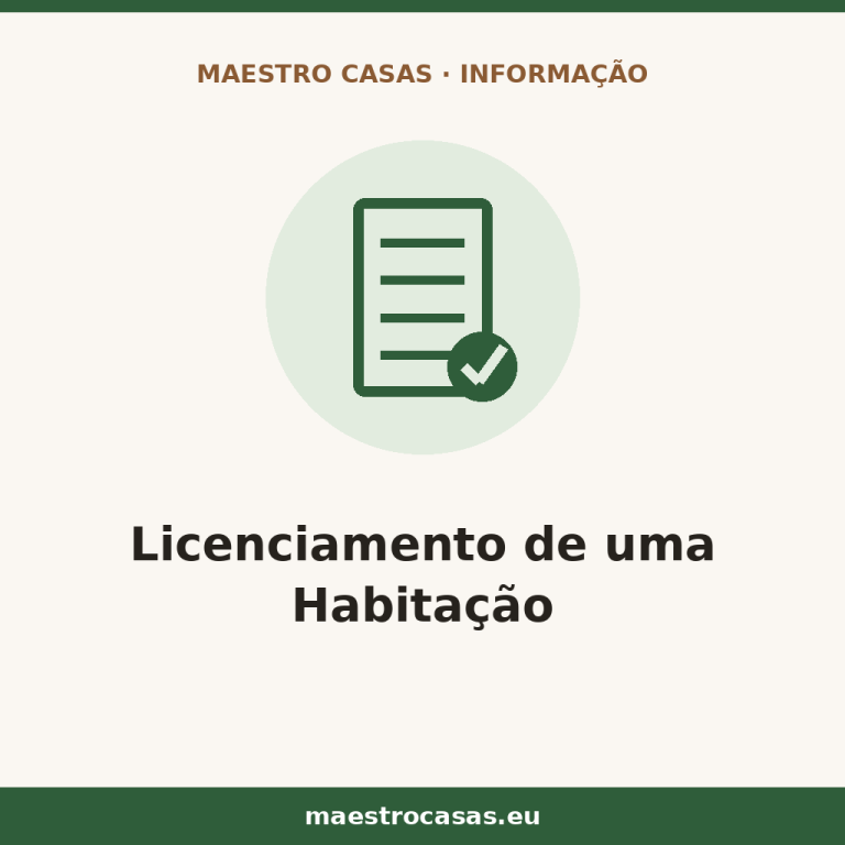 Ilustração do artigo: Licenciamento de uma habitação — blog Maestro Casas, casas de madeira